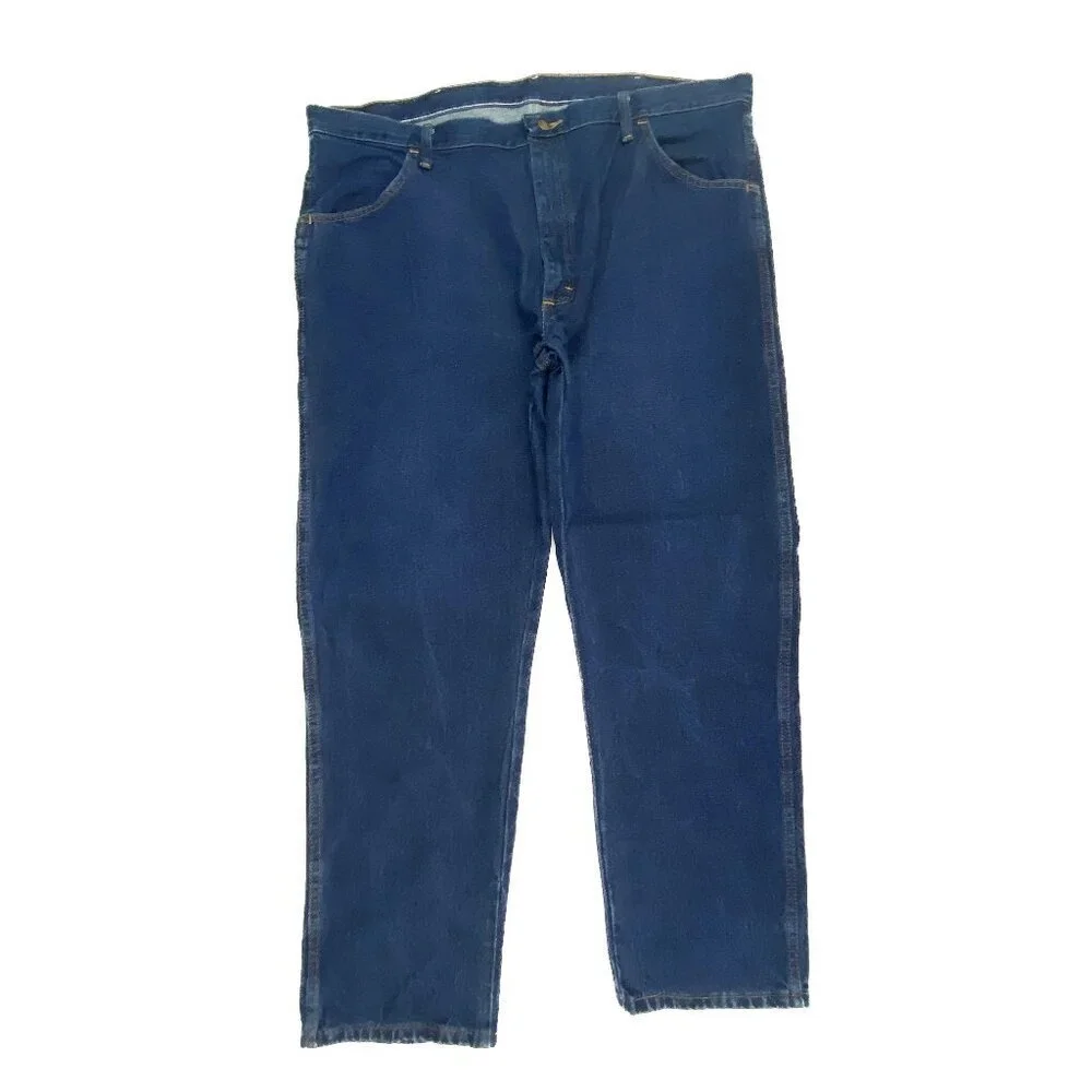 Rustler Straight Leg‎ Men's size 42x30 Dark Wash Blue Denim jeans